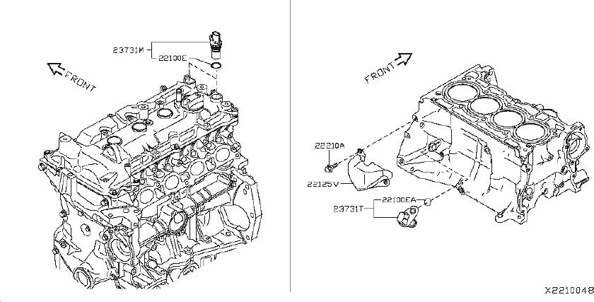 Nissan Versa Engine Camshaft Position Sensor. PHASE, SENSORS